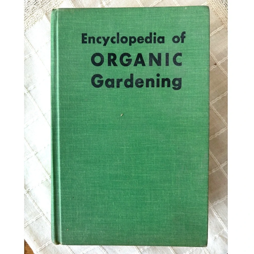 Encyclopedia of Organic Gardening J. I. Rodale 1970 Vintage Hardcover Green Book